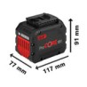 Batería Iones de Litio de 18v 12.0ah 1600a016gu Bosch