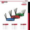 Juego de 24 Llaves Hexagonales Allen Y Torx 49824 Urrea-h