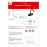 Mezcladora de 4 Negro Mate para Lavabo 4066.2 Dica