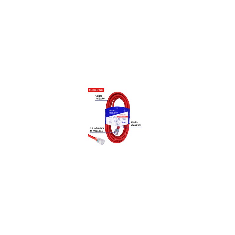 Extensión de Uso Súper Rudo, Calibre 12. Volteck 46553