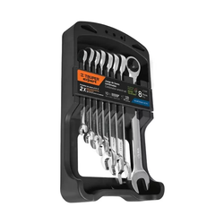 Juego Llaves Combinadas con Matraca 8 Pzas Mm 15816 Truper