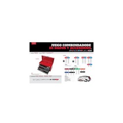 Juego de Dados Y Accesorios En Caja 178 Piezas Jcm01 Urrea-h