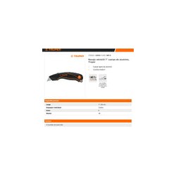 Navaja Retráctil 7" Cuerpo de Aluminio, Truper