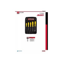 Juego de 5 Destornilladores Ámbar Combinados Jbud01 Urrea-h