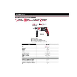 Rotomartillo 1/2 1050w 120v Uso Pesado Rm712d Urrea-h