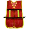 Chaleco Seguridad Malla Ajustable Gancho Rojo 137494 Surtek