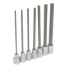 Juego 7 Dados Largos Hexagonal En Pulgadas 3/8 4990-7l Urrea-h