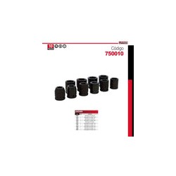 Juego de Dados 3/4 Fosfatizado 10pzas 750010 Urrea-h