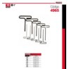 Juego de 10 Llaves T En Pulgadas 6 4965 Urrea-h