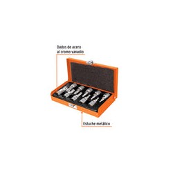 Juego Dados 3/8' Torx 10 Pz 13976 Truper