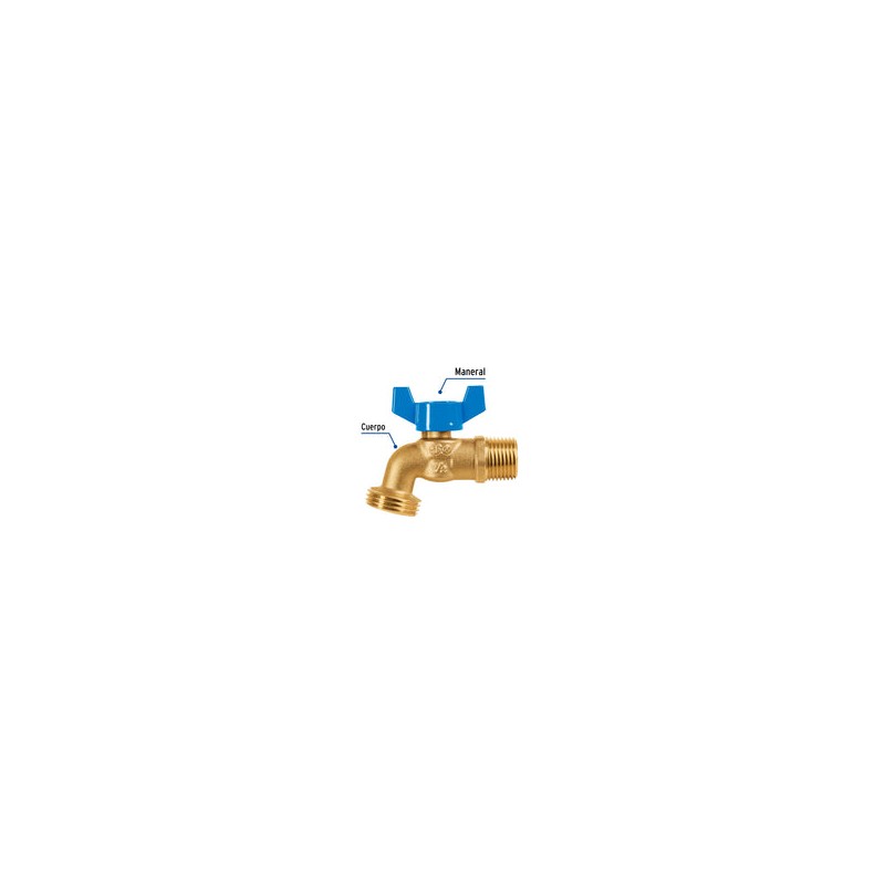 Llave de Esfera con Rosca para Manguera 1/2 49053 Foset