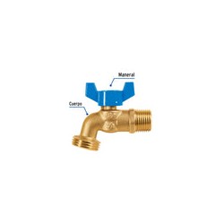 Llave de Esfera con Rosca para Manguera 1/2 49053 Foset