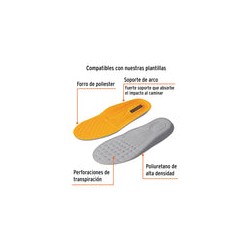 Zapato Industrial con Casquillo, #25, Café 17850 Truper