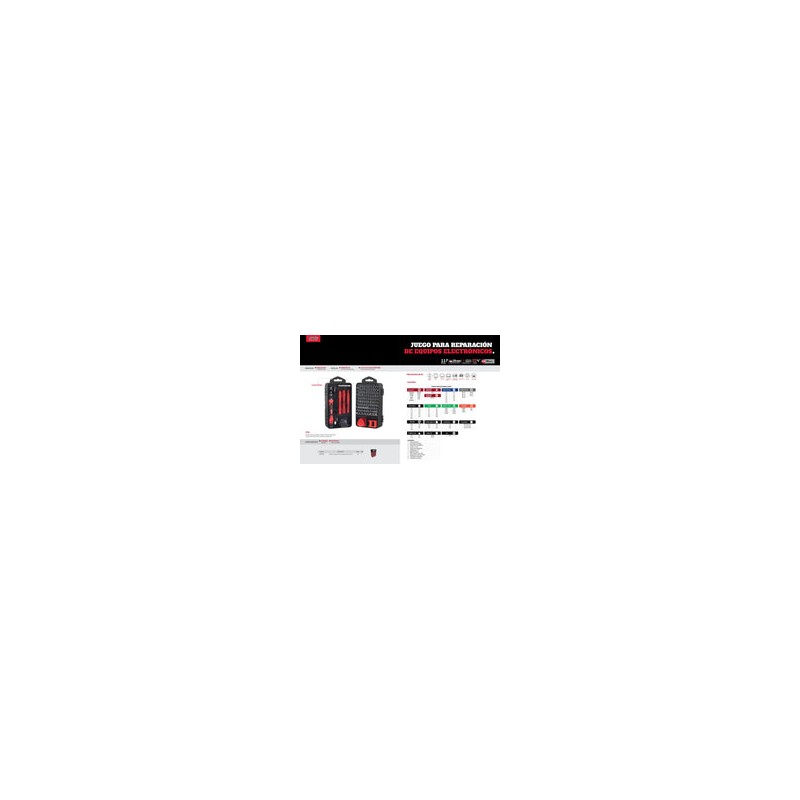 Kit Desarmador Destornillador Reparacion de Celular 117pz Jdpu117 Urrea-h