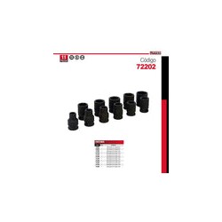 Juego de 11 Dados de Impacto Métricos 3/8 72202 Urrea-h