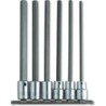 Juego de 6 Dados Largos Punta Hexagonal 3/8 4990sml Urrea-h