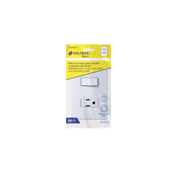 Placa con 1 Contacto Y 1 Interruptor Basic 25077 Volteck