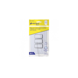 Placa con 3 Interruptores Sencillos Basic Volteck 25083
