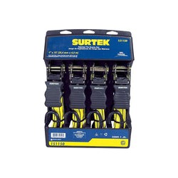 Sujetador de Matraca-tensor 4.5m 4 Piezas 151150 Surtek