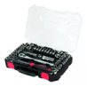 Estuche con Matraca Reversible Y Dados 63 Piezas Jcd01 Urrea-h