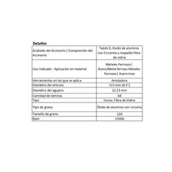 Disco Laminado de Lija de 4 X 7/8 Grano 120 2608619291 1 Pieza Bosch