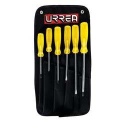 Juego de 6 Destornilladores Ámbar Combinado 9600g Urrea
