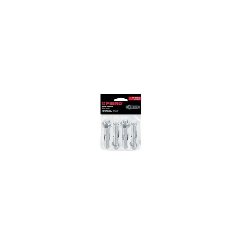 Taquete Expansivo con Tornillo 1/4' X 3/8' 4 Pz 44360 Fiero