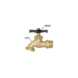 Llave Manguera 1/2'' 100 Gr Laton 49074 Foset