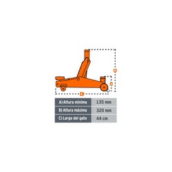 Gato Patin 2 Ton Ligero 14944 Truper