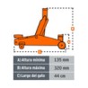 Gato Patin 2 Ton Ligero 14944 Truper