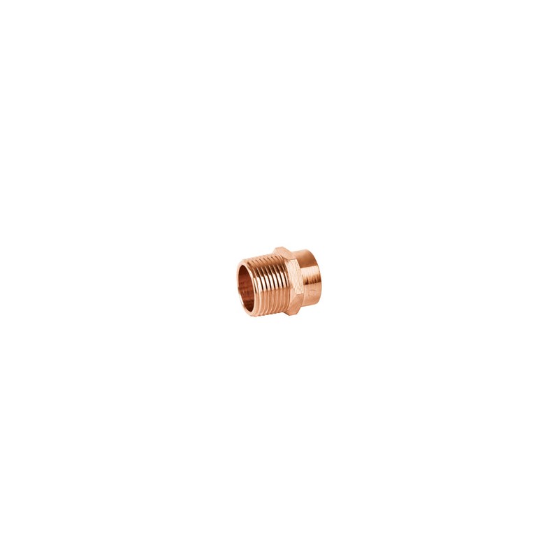 Conector de Cobre Rosca Exterior 1/2'' 10 Piezas 49653 Foset