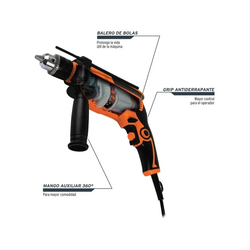 Taladro Rotomartillo Prof. 1/2' 750 W Var. 14658 Truper