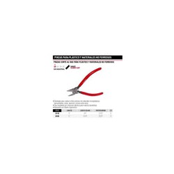 Pinza Corte Al Ras para Plástico 6 212g Urrea-h