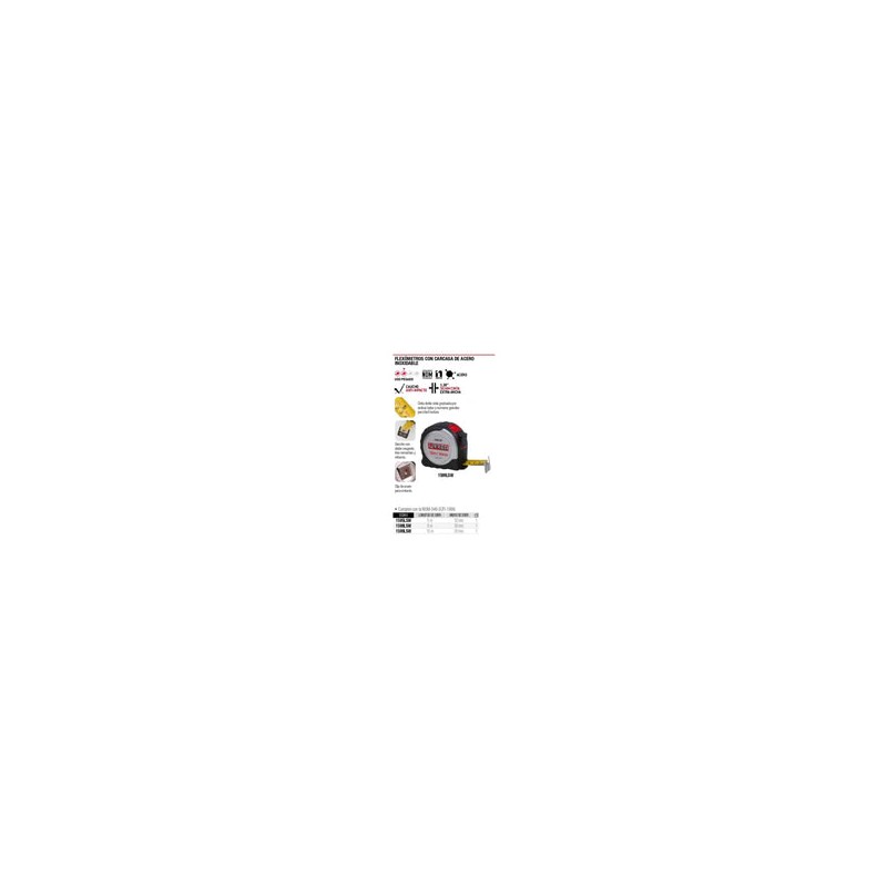 Flexómetro de Acero Inoxidable 10m X 30 Mm 1599lsw Urrea-h