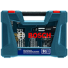Set Brocas Destornillador V-line 91pz Estuche Ms4091 Bosch