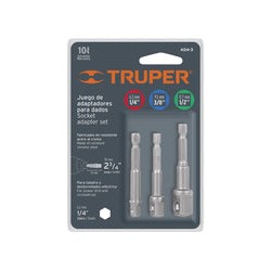 Juego 3 Adaptadores para Taladro 2-3/4'' Truper 10752
