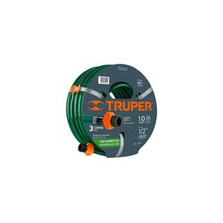 Manguera Reforzada 1/2'' X 10 Mt Plastico Truper 16050