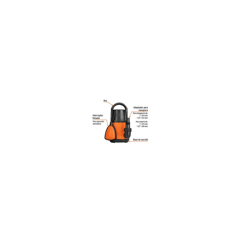 Bomba Sumergible Agua Limpia 1/2 Hp Truper 12601