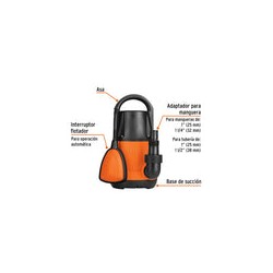 Bomba Sumergible Agua Limpia 1/2 Hp Truper 12601