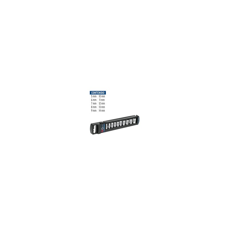 Juego Dados 1/4' Mm Cortos 10 Pz Truper 14166