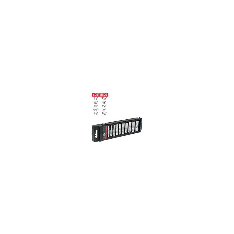 Juego Dados 1/4' Torx 7 Pz Truper 10027