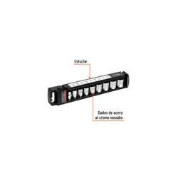 Juego Dados 3/8' Std Cortos 9 Pz Truper 13950