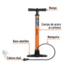 Bomba para Inflar Bicicleta Pelotas Truper 14863