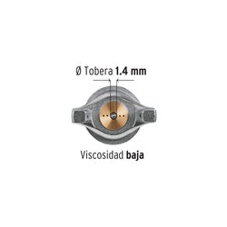 Pistola Pintar Gravedad Boquilla 1.4 Mm Truper 11095