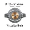 Pistola Pintar Gravedad Boquilla 1.4 Mm Truper 11095