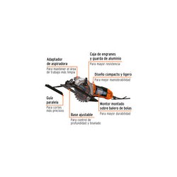 Sierra Circular Eléctrica Truper Sici-4-1/2a 114mm 750w 60hz Naranja 127v
