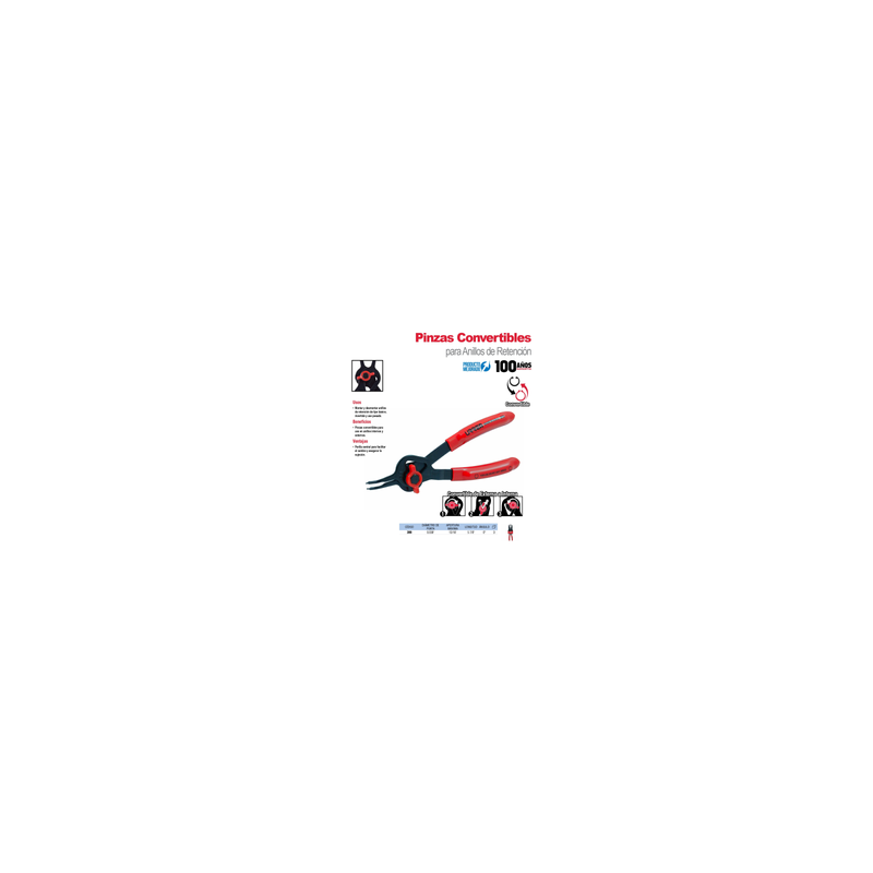 Pinza para Anillos de Retención Convertibles 399 Urrea-h