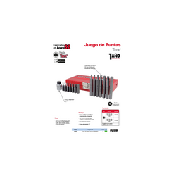 Juego de 15 Piezas Puntas Torx® Hexágono de 3/8 J2315 Urrea-h