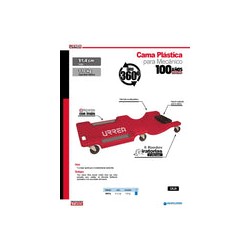 Cama para Mecánico Plástica 6 Ruedas Giratorias 9991a Urrea-h