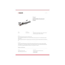 Cortadora de Azulejos 7pop60rb Metal Bellota